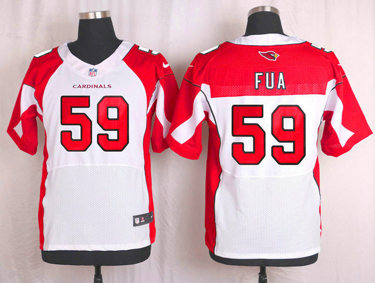 Nike NFL Arizona Cardinals #59 Alani Fua White Elite Jersey
